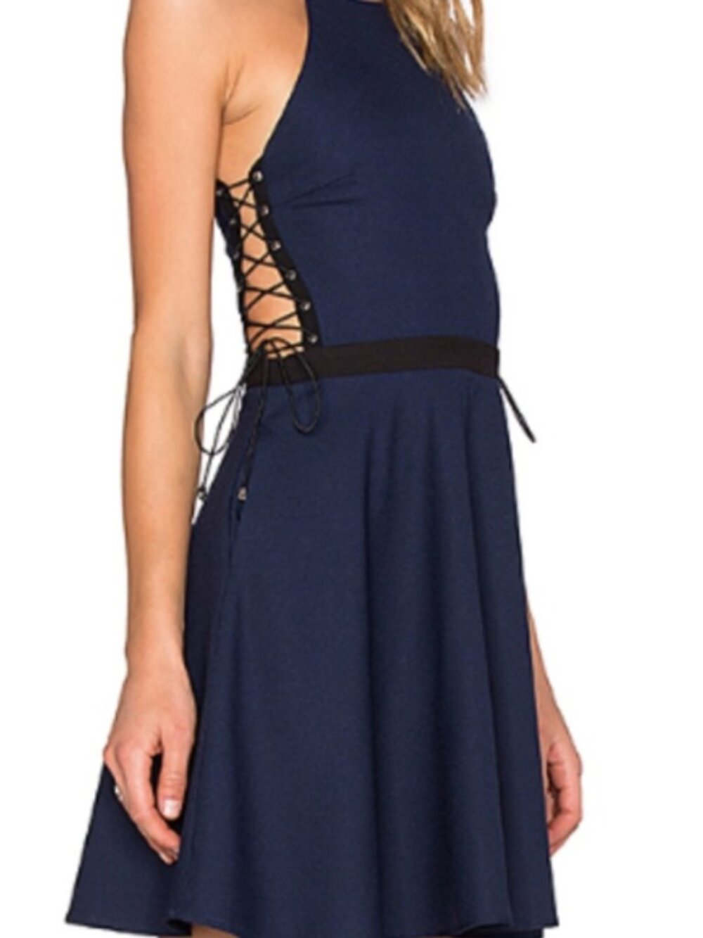 Nbd X Revolve "Fire Escape" Mini Dress | Navy | Xs